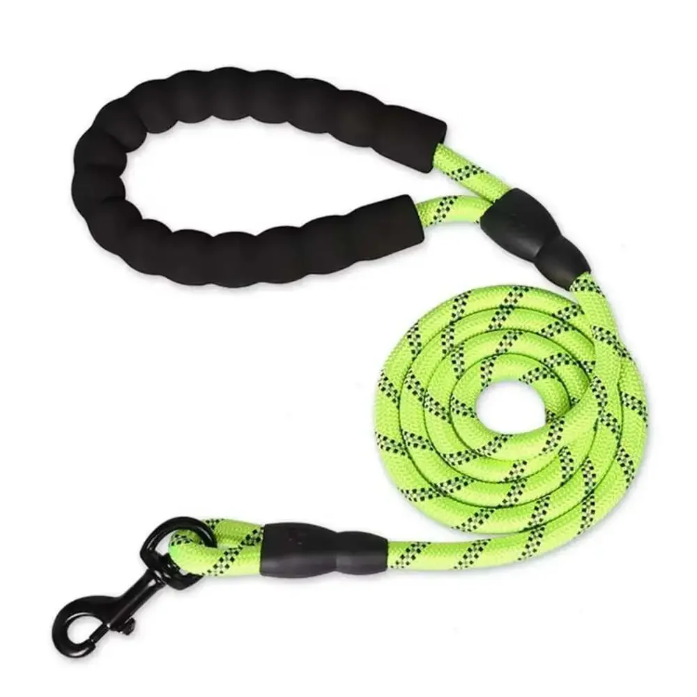 Reflective Dog Leash with Comfortable Padded Handle - Double Heavy Duty Traction